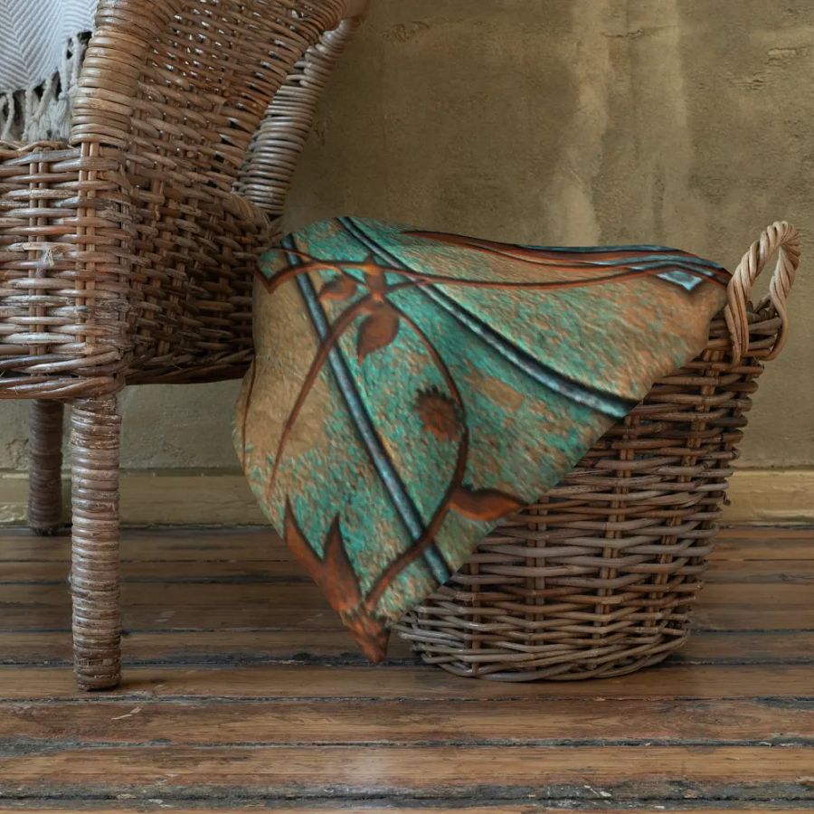 Copper Patina Kaleidoscope Throw Blanket product image (22)