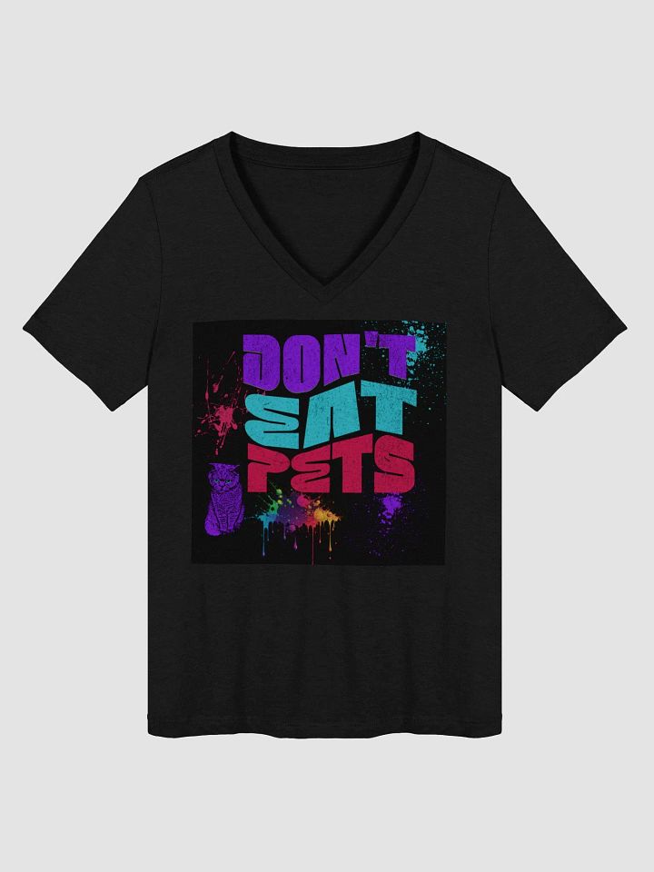 don't eat pets Women's V-Neck Tee product image (1)