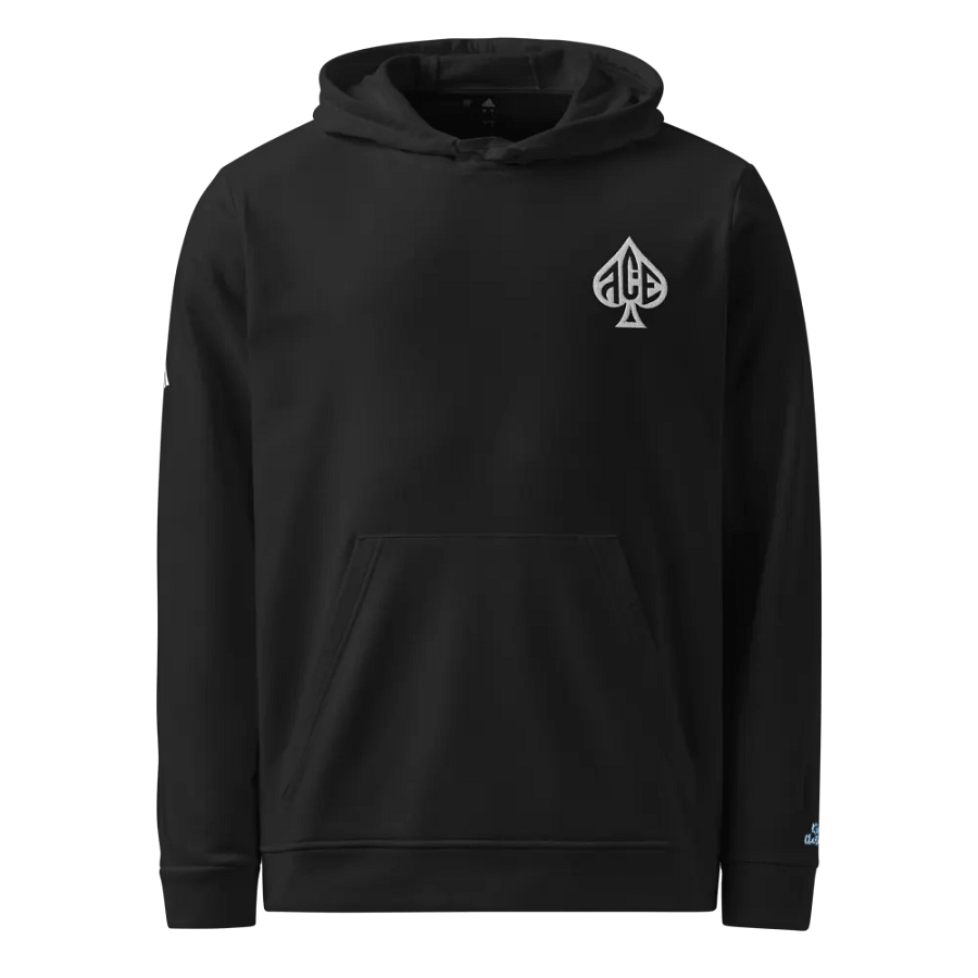 Ace Black/White logo adidas fleece hoodie (FE) product image (4)