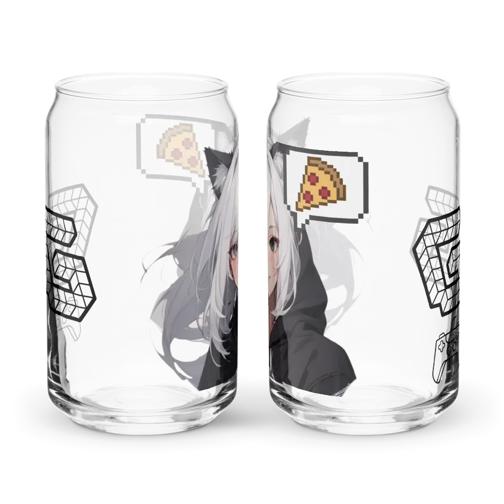 Raijin Kawaii Cat-Eared Can Shaped Glass product image (9)