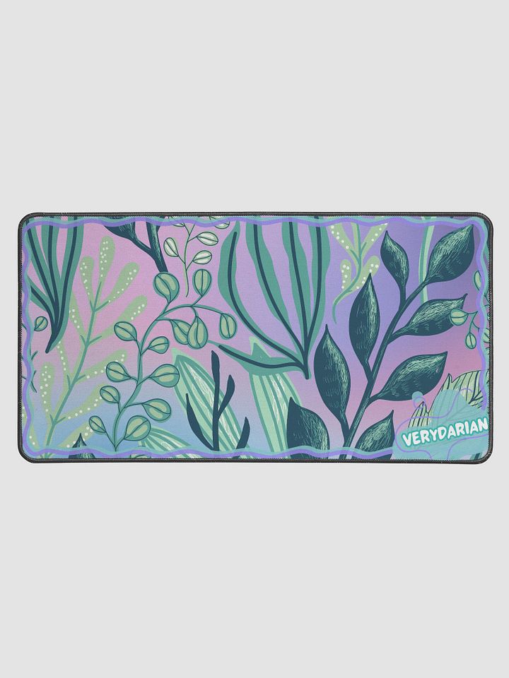 🌱VeryDarian Gradient Plant Desk Mat **WITH BORDER**🌱 product image (1)