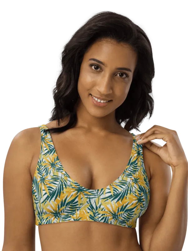 Tropical Summer | Recycled Padded Bikini Top product image (1)