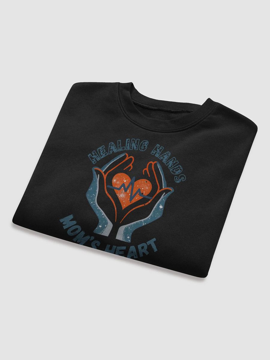 MOM'S HEART, Heartfelt Healing Women's Crop Sweatshirt product image (24)