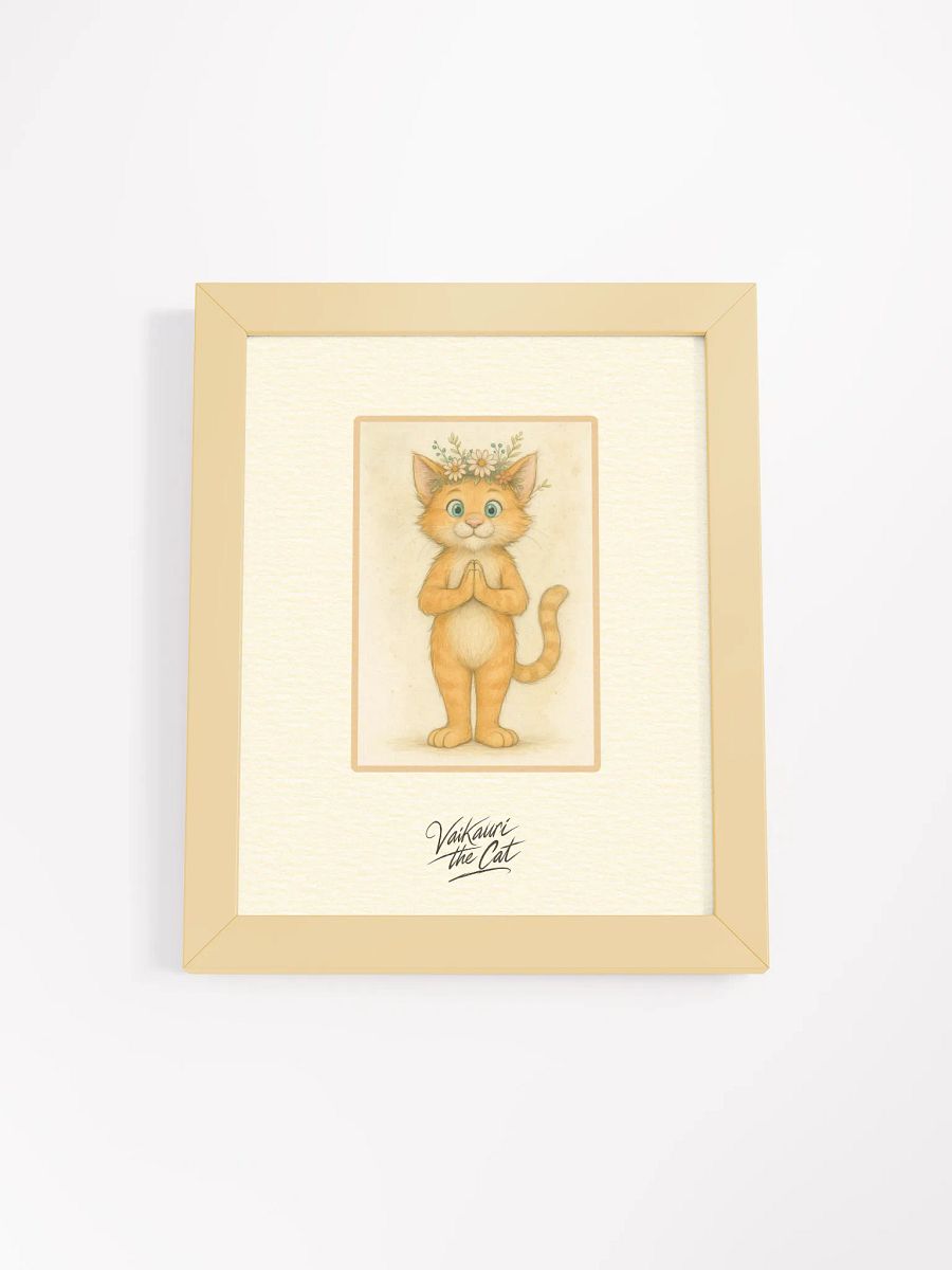 Vaikauri the Cat - Framed Artprint product image (2)