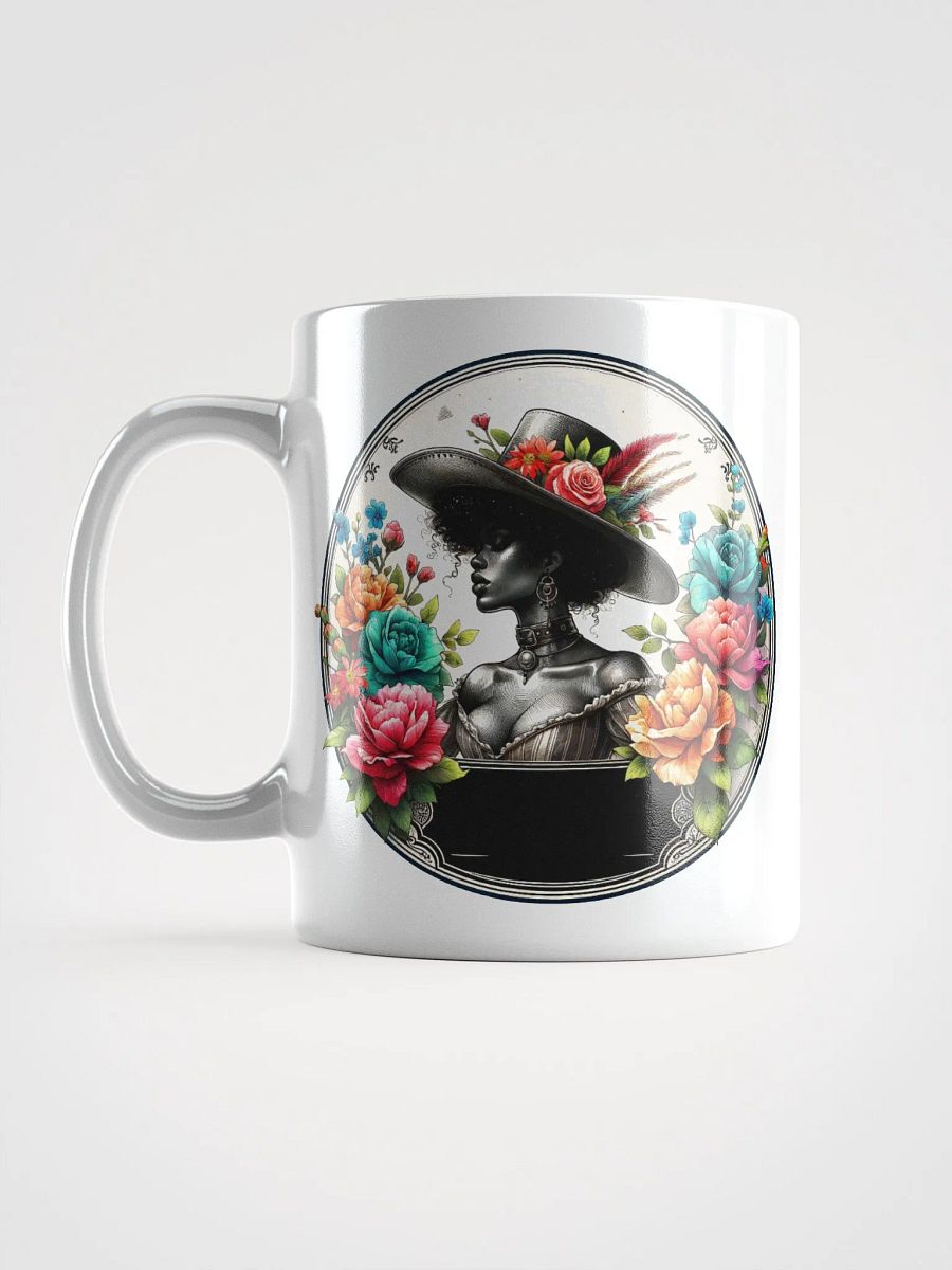 Floral Elegance White Glossy Mug product image (6)