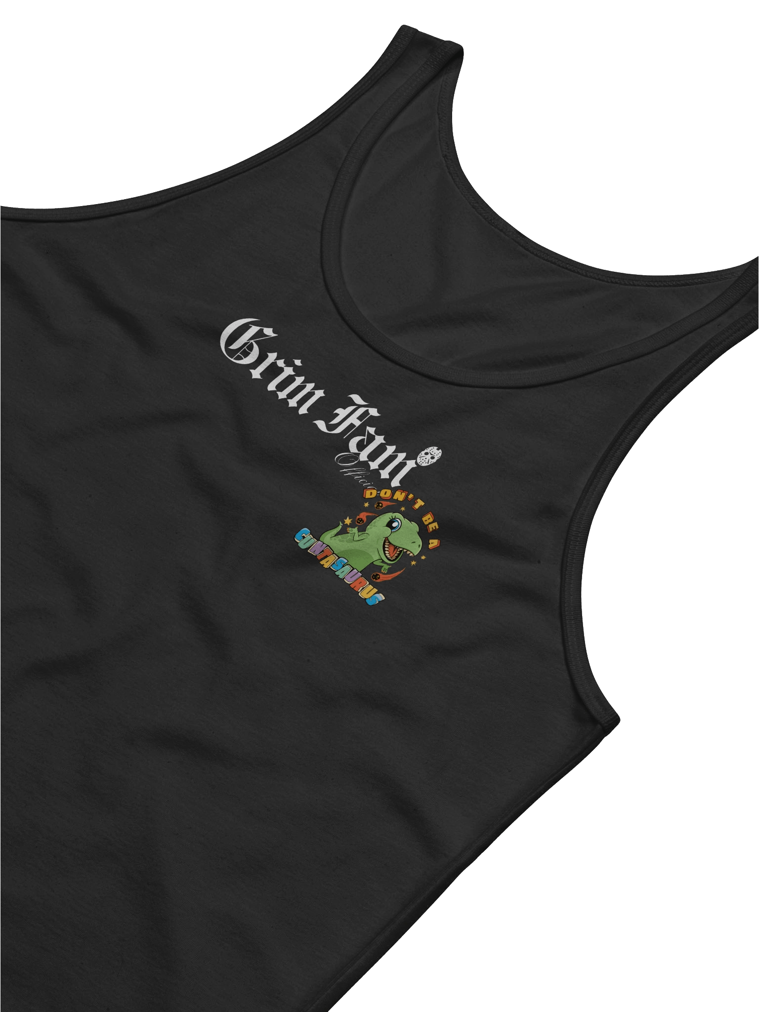 GRIM FAM – DON’T BE A CUNTASAURUS – DINO TANKTOP/SINGLET #1 product image (14)
