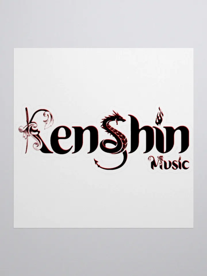 Dark Kenshin_Music Kiss Cut Stickers product image (1)