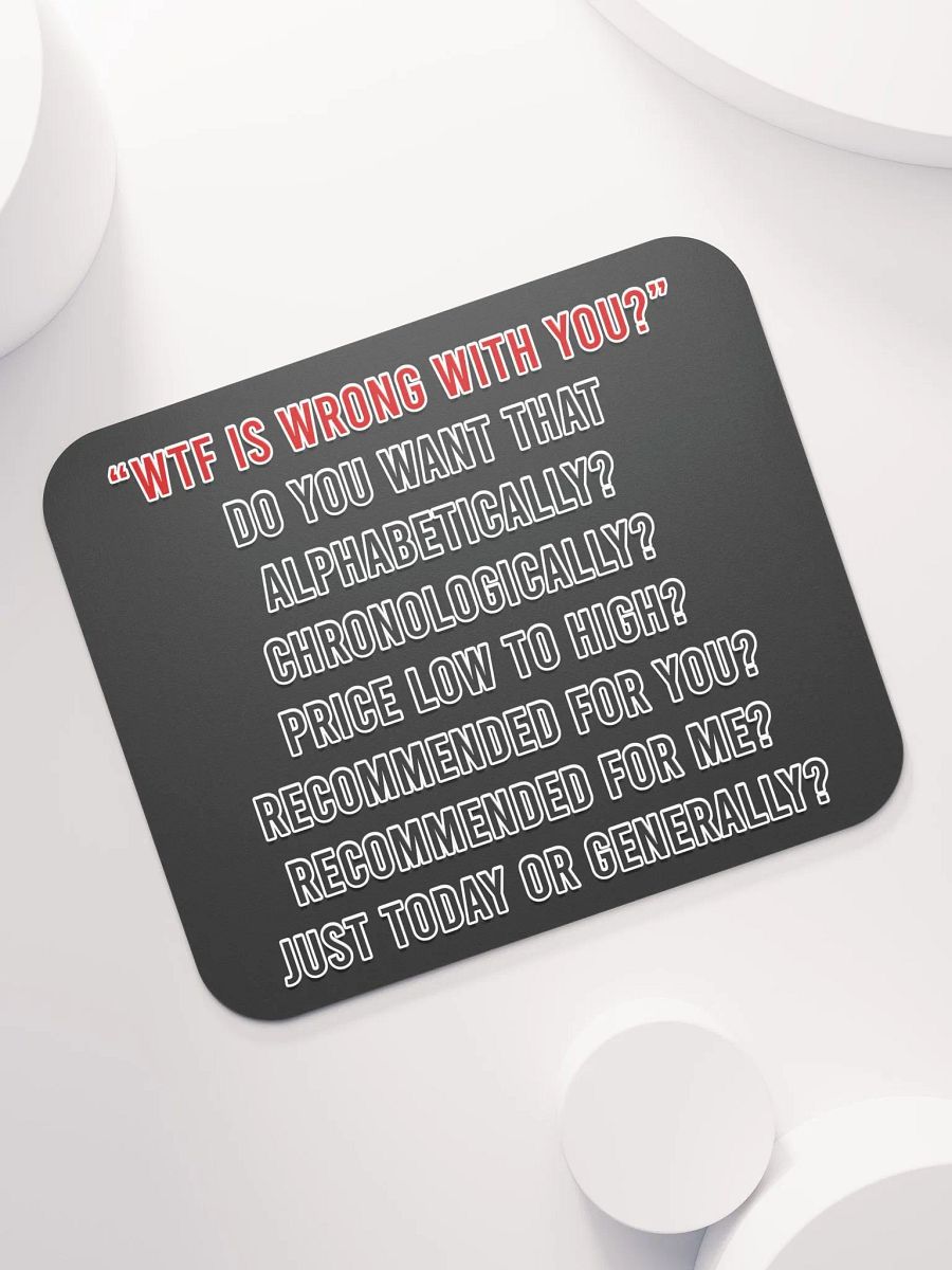 WTF Is Wrong Mouse Pad product image (7)