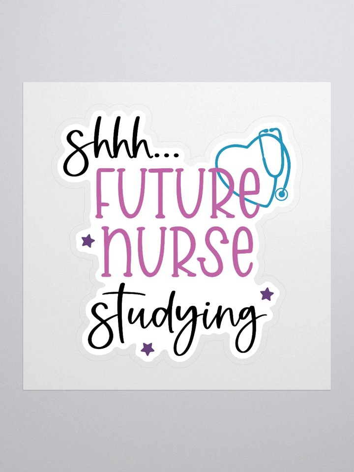 Shhh… Future Nurse Studying Sticker product image (2)