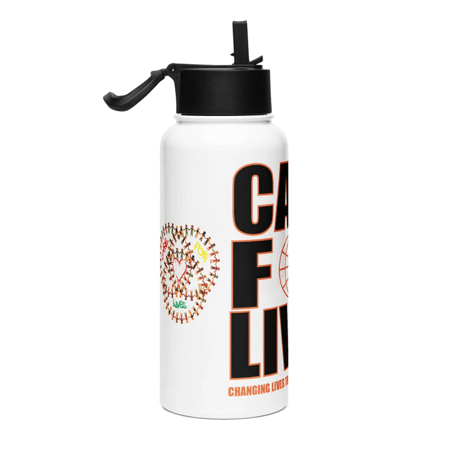 Care 4 Lives Stainless Steel Water Bottle with a Straw product image (4)
