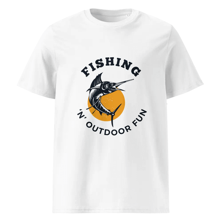 Marlin Fishing Emblem Organic Tee product image (1)