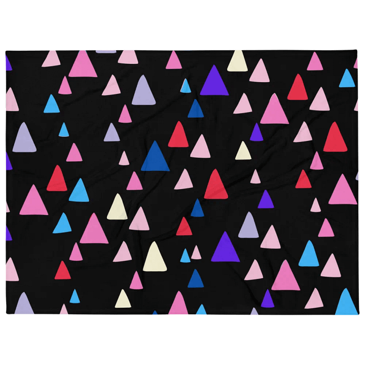 Multicolor Abstract Triangles Throw Blanket product image (1)