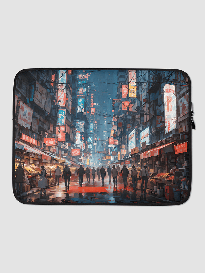 Cyberpunk Market Laptop Sleeve product image (2)