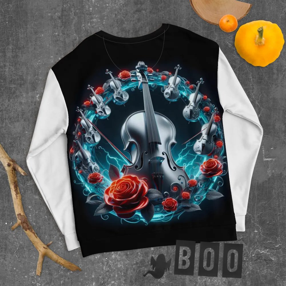 Cello Symphony All-Over Print - Unisex Sweatshirt #3 product image (8)