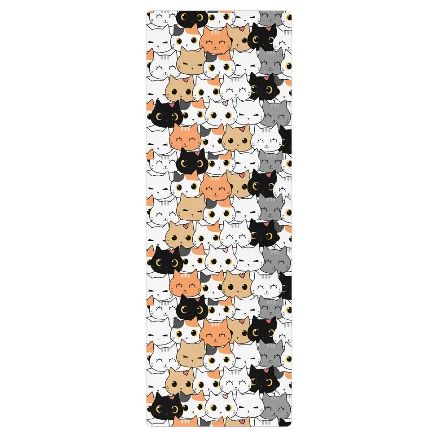 Crazy Cat Person Yoga Mat product image (2)