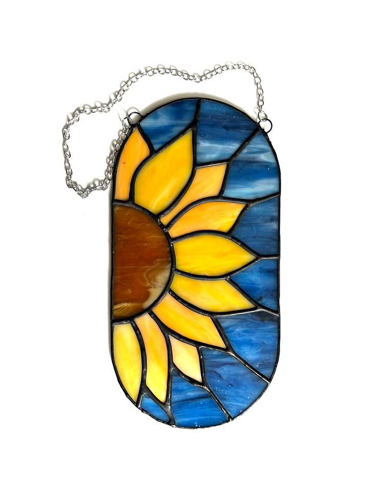 Sunflower Stained Glass Suncatcher product image (1)