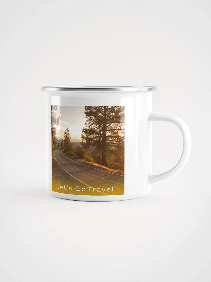 Let's Travel Enamel Mug product image (1)