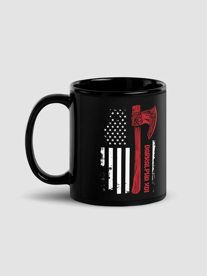 DarkAlpha American Flag Logo Black Coffee Mug product image (1)