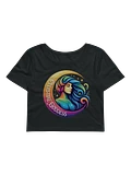 Celestial Crescent Moon Crop Tee product image (1)