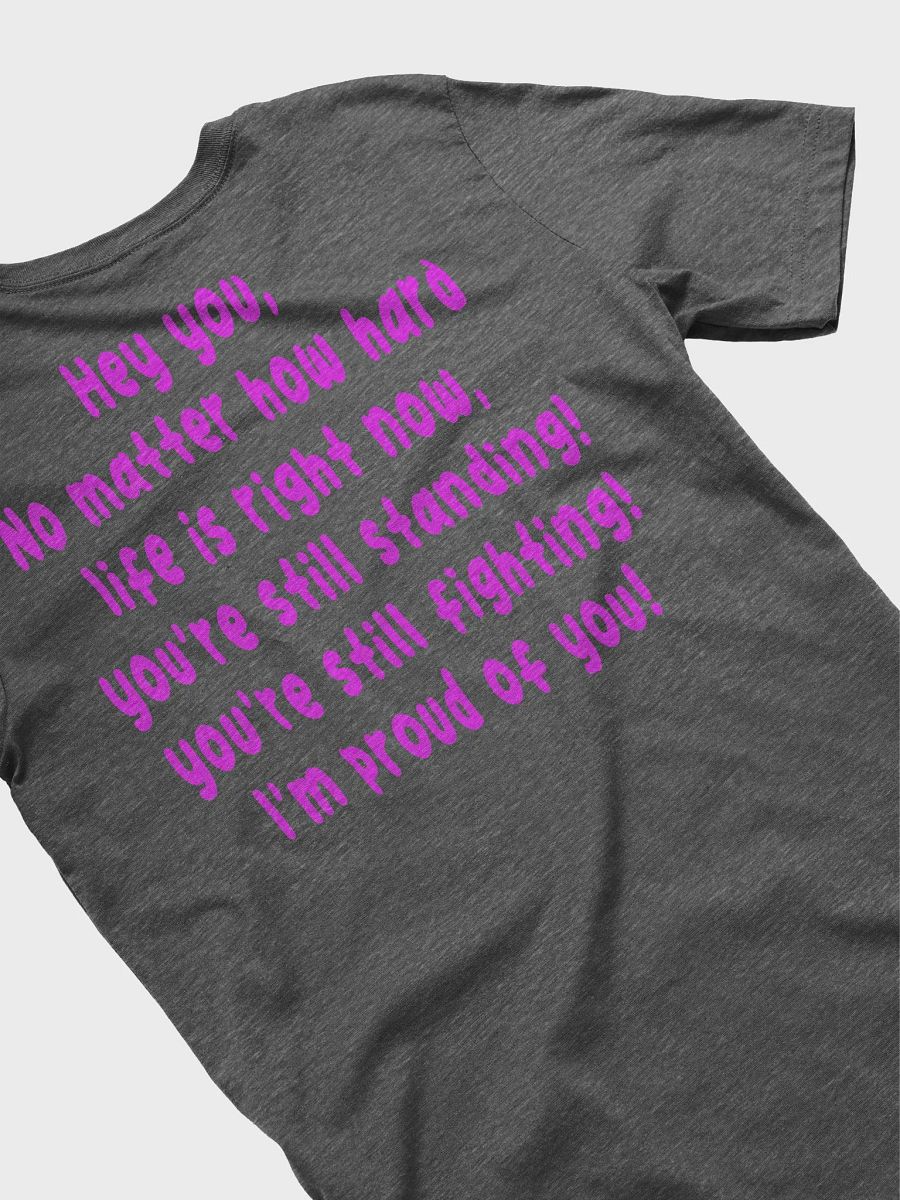hey you female t-shirt dark grey heather product image (4)
