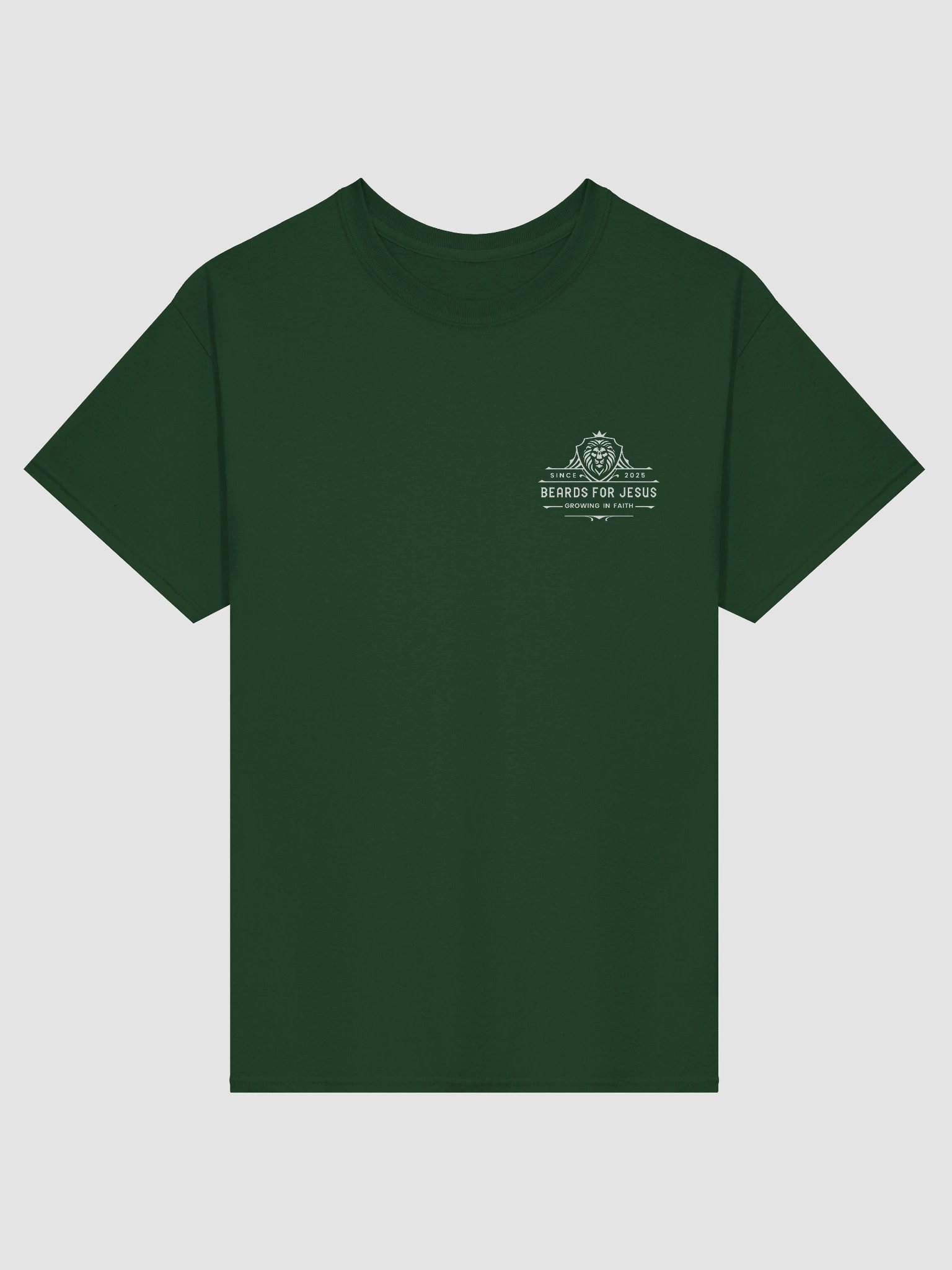 Beards For Jesus Logo with QR Code Tee - White Logo product image (1)