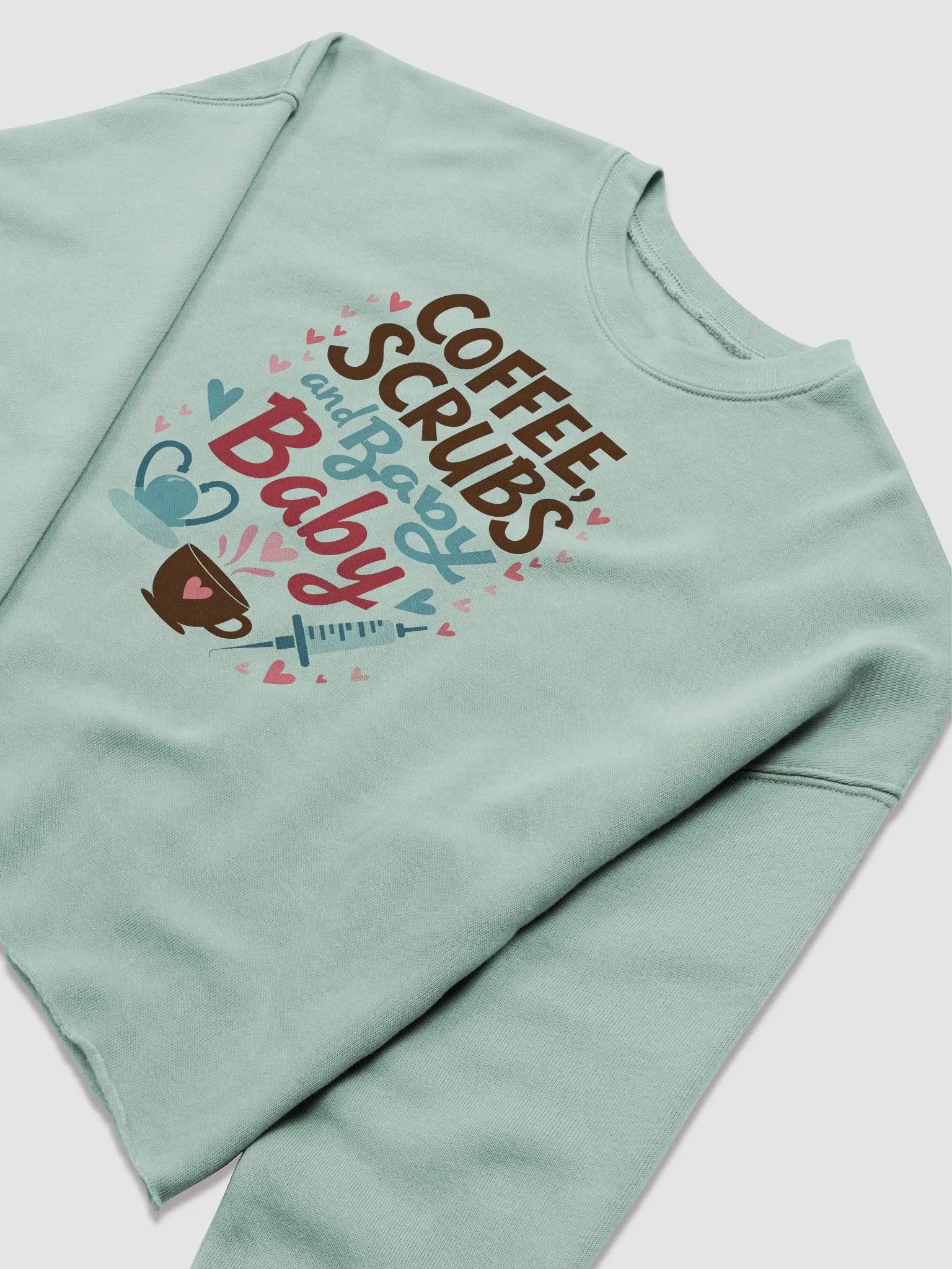 Medical Mama ,Coffee, Scrubs, and Baby Fleece Sweatshirt product image (13)