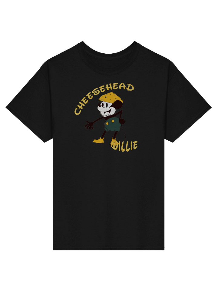 Cheesehead Willie Cartoon T-Shirt Dark Colors product image (3)