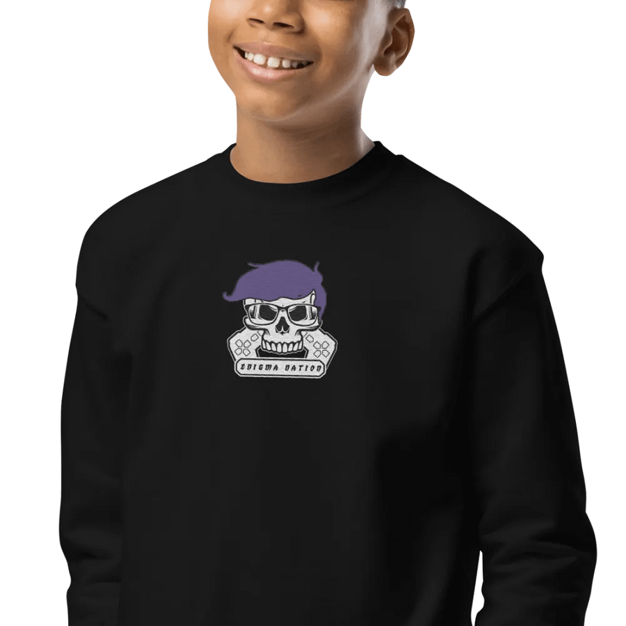 Enigma Nation Gildan Youth Crew Neck Sweatshirt (EMBRODERED) product image (1)