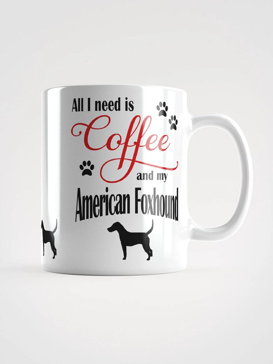 Coffee and my American Foxhound Mug product image (1)