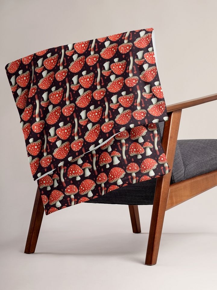 Magical Fly Agaric Mushroom Fluffy Blanket Throw product image (1)