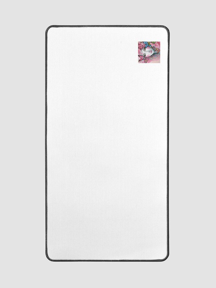 Woman With Pink Butterflies Desk Mat product image (2)