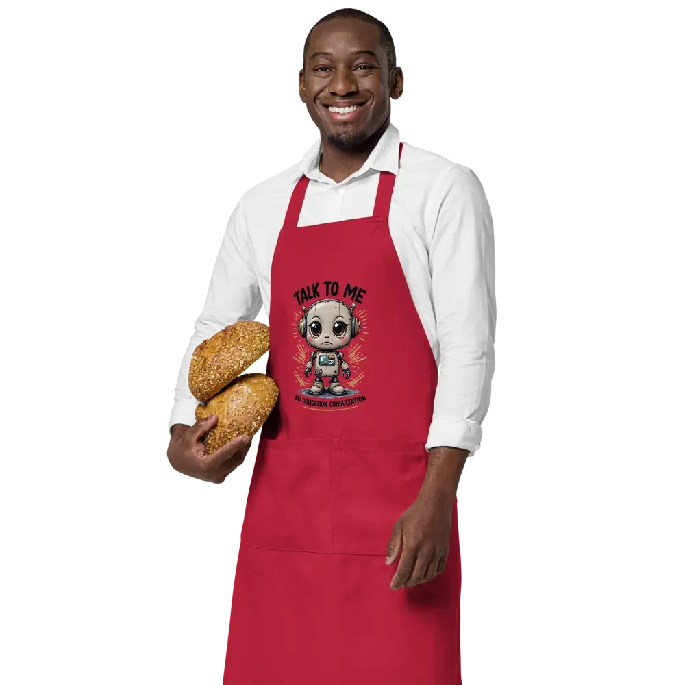 Talk to Me Robot Consultation Apron product image (4)