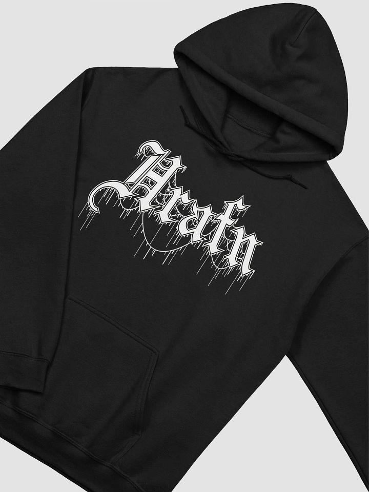Hrafn Gothic White Logo Hoodie product image (2)