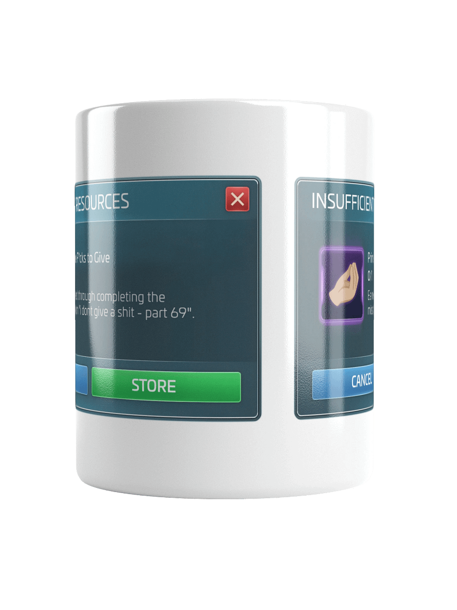 Insufficient F*cks to Give [Mug] product image (14)