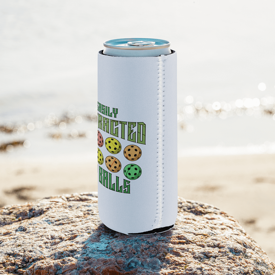 Easily Distracted By Balls Pickleball Can Cooler product image (8)