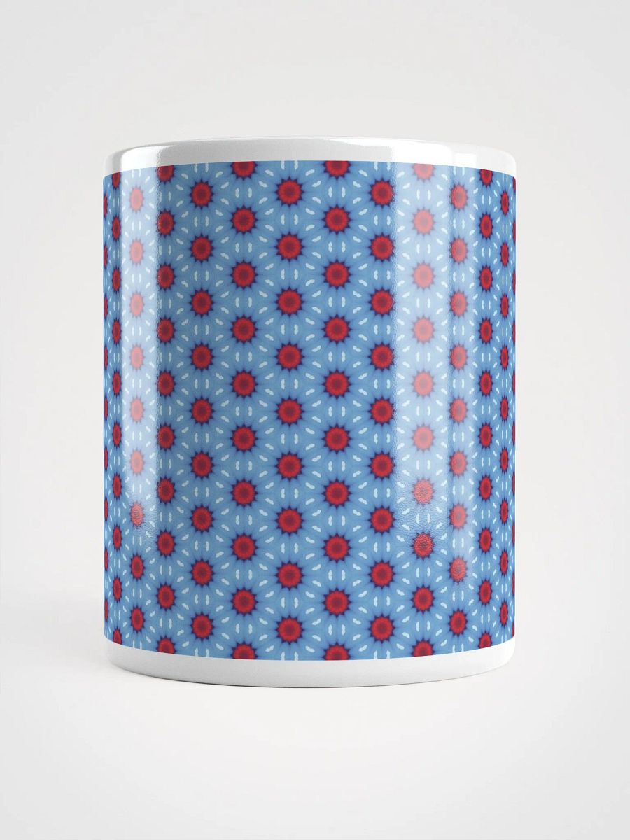 Blue Red & White Sunshine Ceramic Mug product image (5)