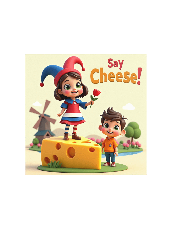 JessyJesty “Say Cheese!” Enhanced Matte Poster – Fun Art for Curious Kids product image (1)