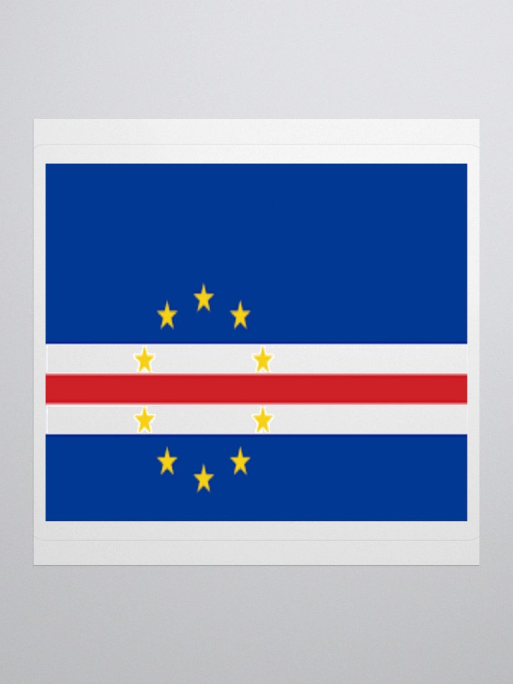 Cape Verde Flag Sticker | 10 Stars Design | Durable Vinyl | 3 Sizes product image (3)