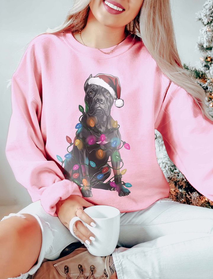Funny Cane Corso(Black) Christmas Sweatshirt product image (15)