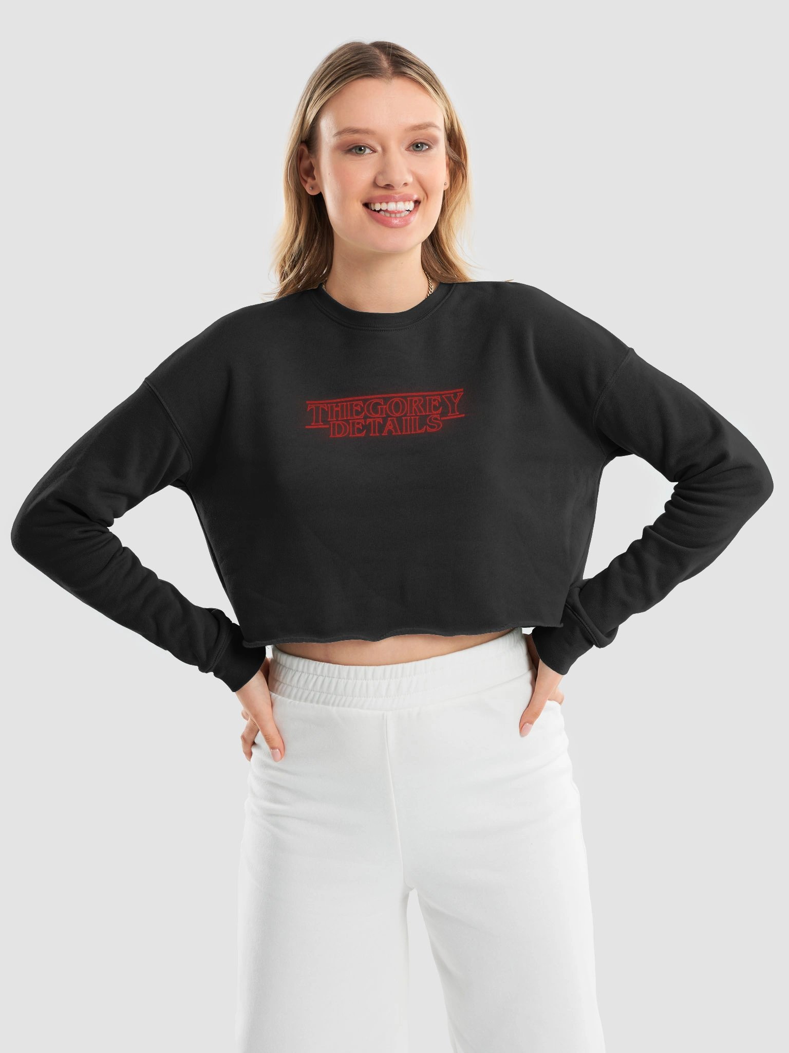Upside Down - Bella+Canvas Women's Fleece Crop Sweatshirt product image (1)
