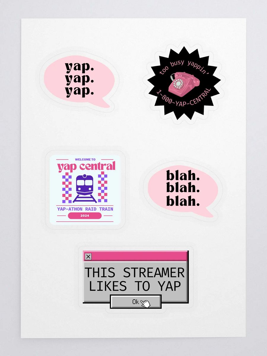 Yap-athon Sticker Sheet product image (3)