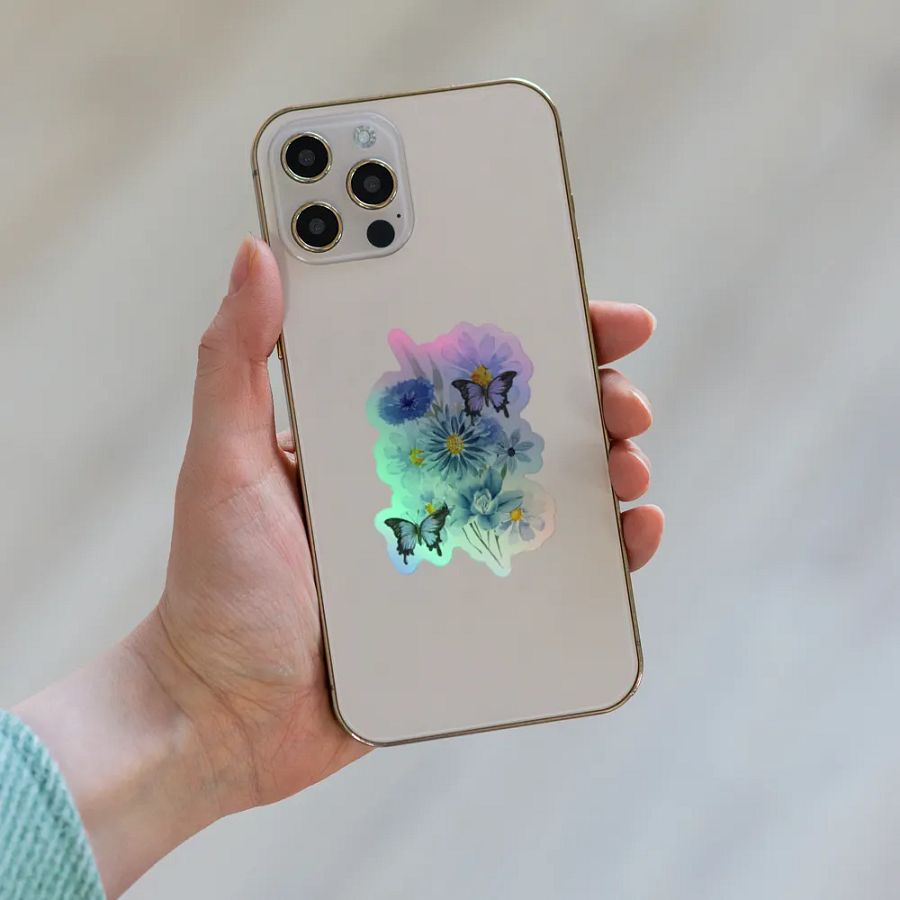 Butterfly Blooms Holographic Sticker Sheet product image (8)