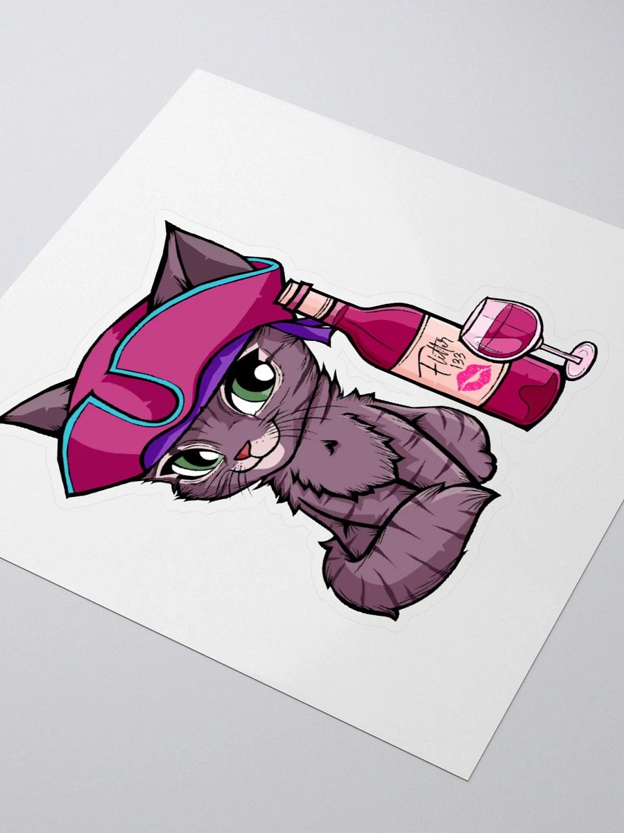 Purr-fect Pirate Cat Sticker product image (11)