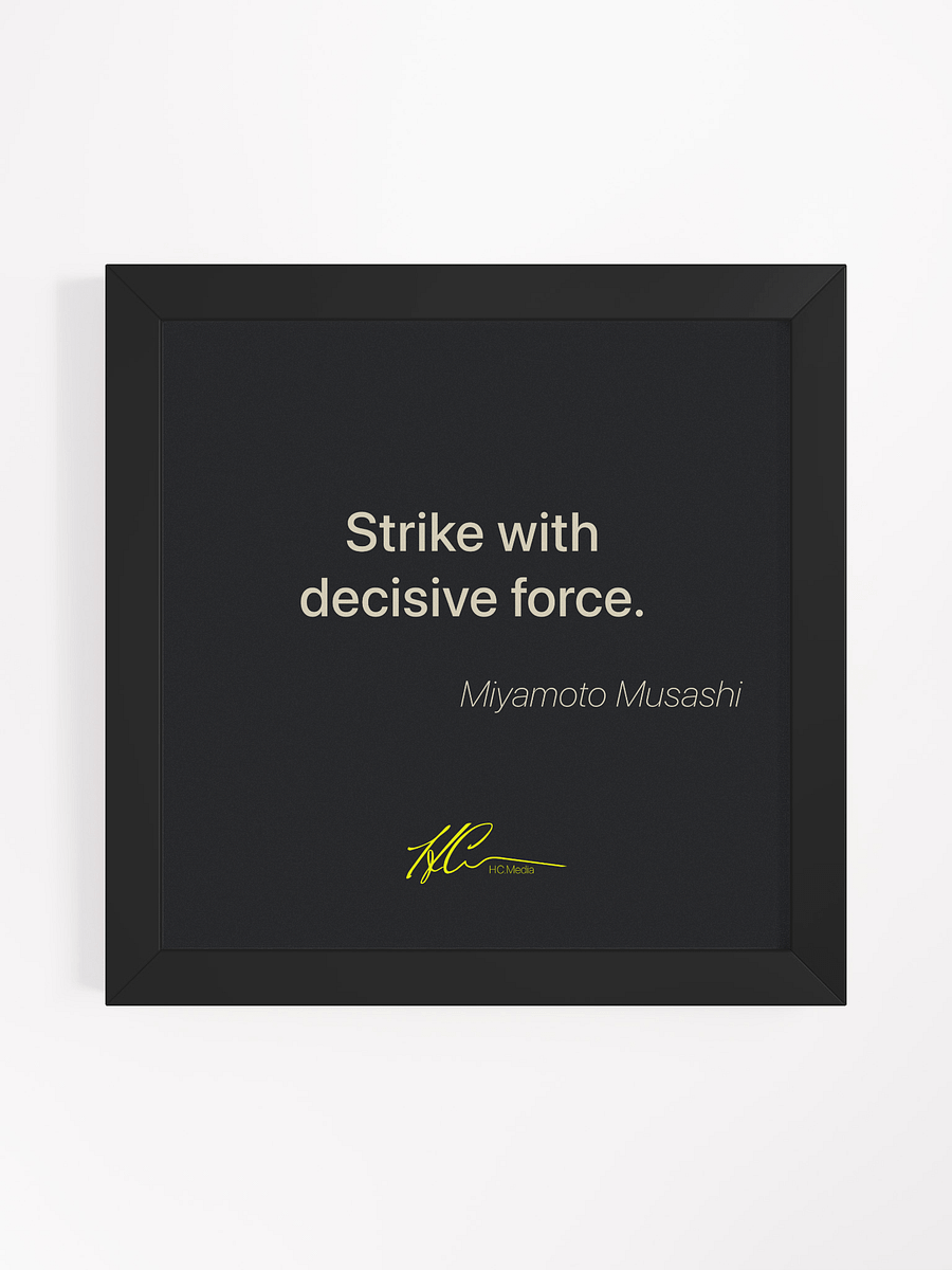 Miyamoto Musashi Q2 - Framed Poster product image (1)
