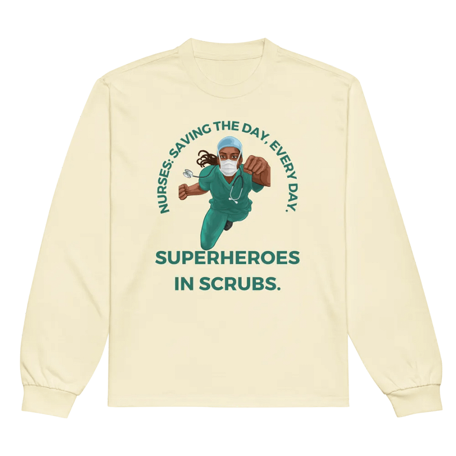 Superhero Nurse Long Sleeve Shirt product image (6)