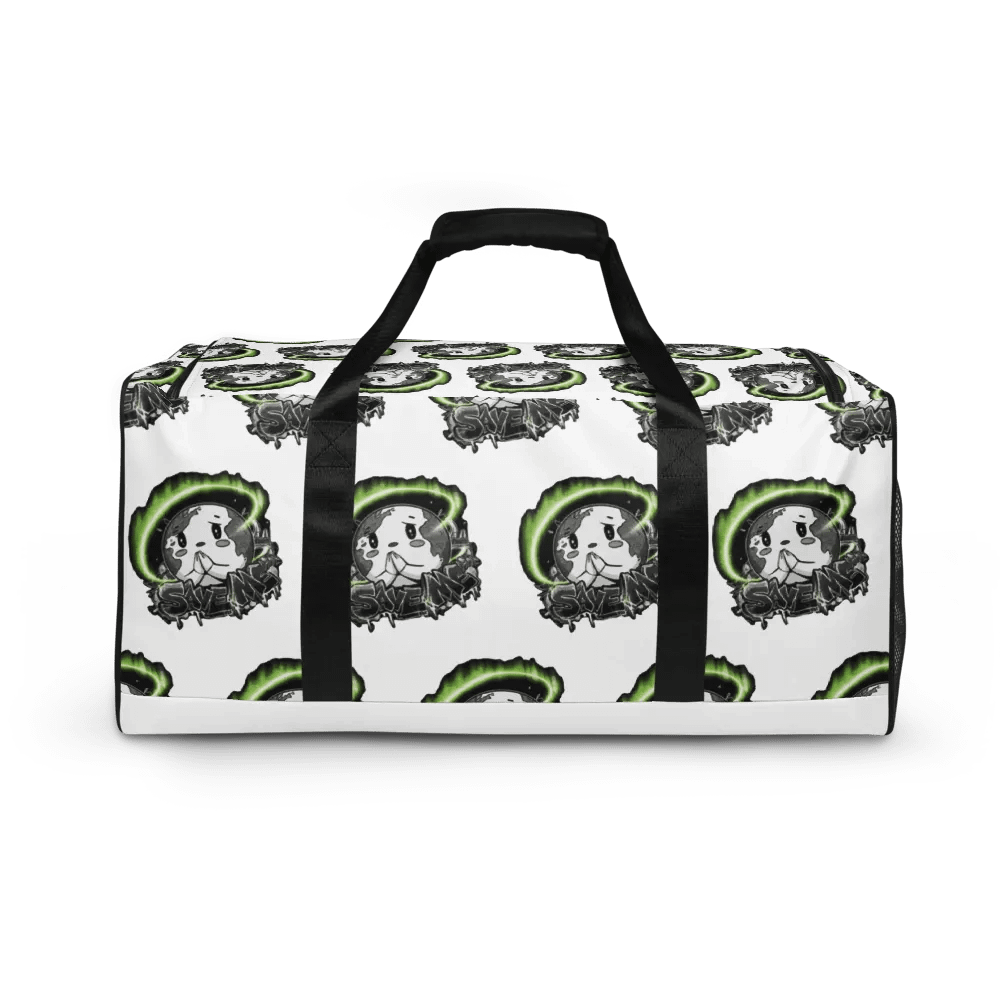 Save Me: A Plea from Planet Earth White Duffle Bag 🌍 product image (11)