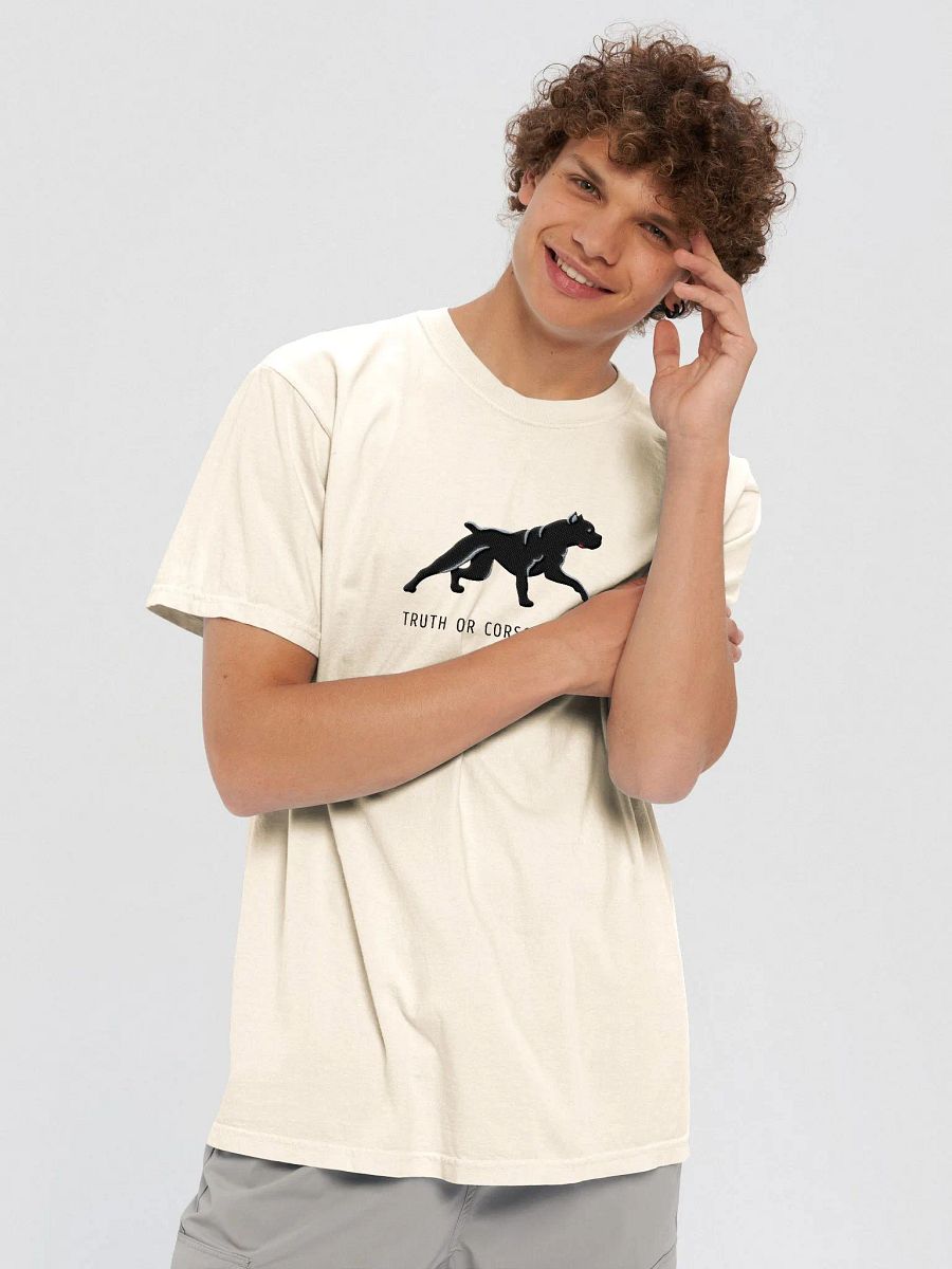 Truth or Corsoquence T-Shirt(Embroidered) of a Cane Corso(Black) product image (6)