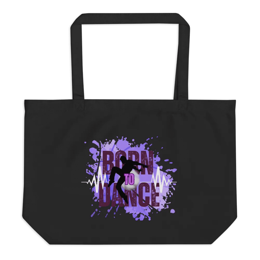 Born to Dance His Silhouette Rectangular Tote Bag product image (1)