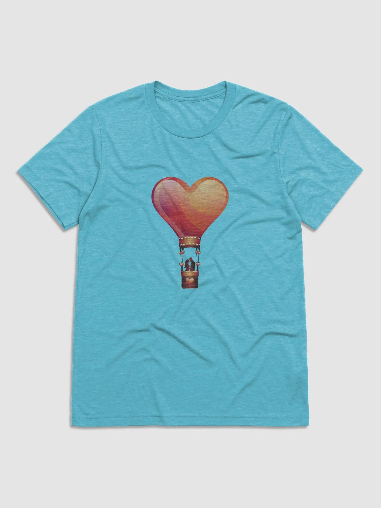 LOVE COUPLE IN A HOT AIR BALLOON HEART, LOVE, PROFILE, RED, PUNK, RETRO, VINTAGE, ADVENTURE, VALENTINES DAY, ROMANTIC, ROMANCE, COUPLE, GIRLFRIEND, BOYFRIEND, HUSBAND, WIFE product image (5)