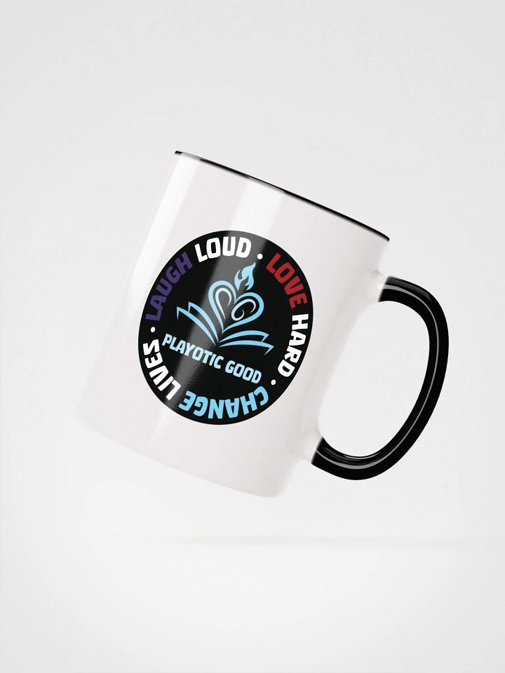Laugh Loud, Love Hard, Change Lives Mug with Color Inside (Microwave & Dishwasher Safe) product image (3)